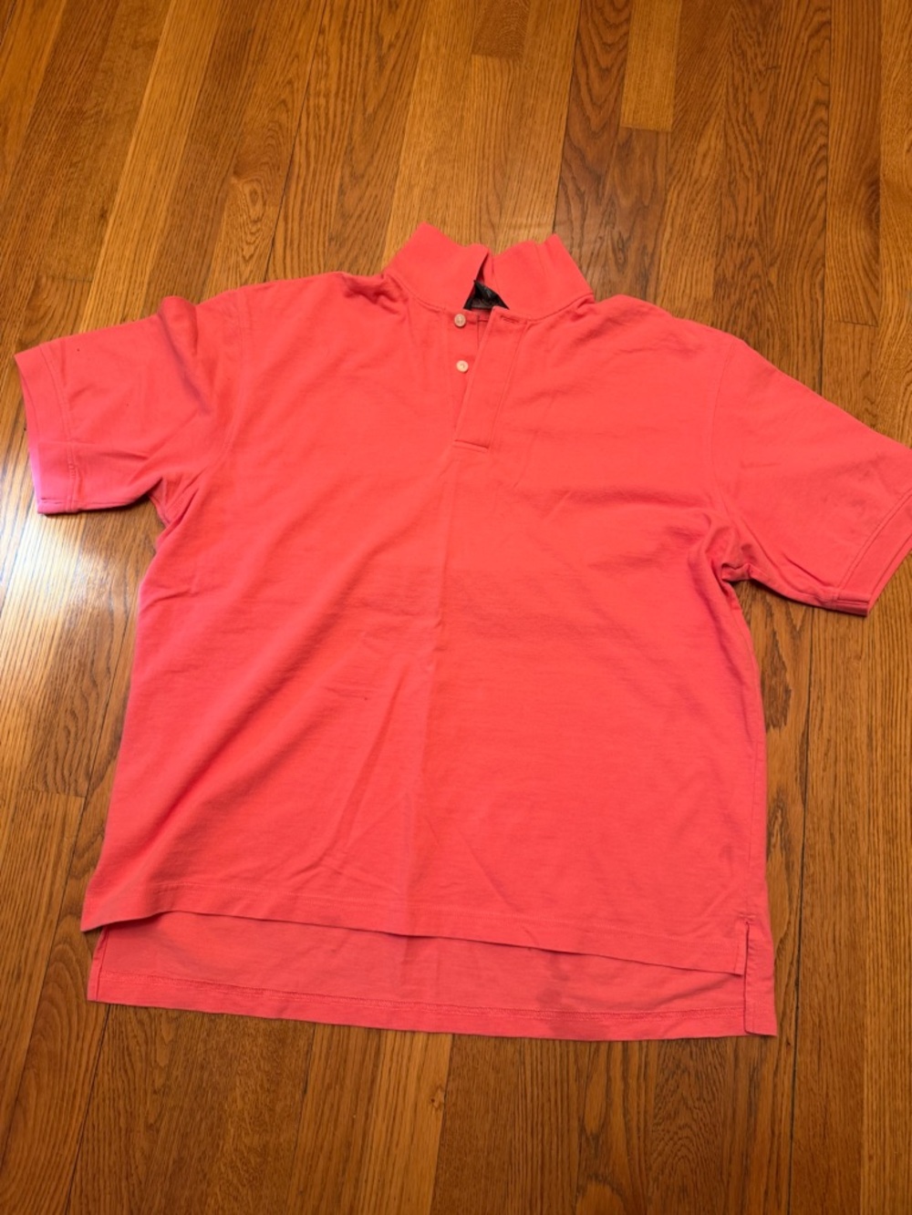 Brooks Brothers Golf Men’s Coral 100% Cotton Short Sleeve Polo Shirt Sz L